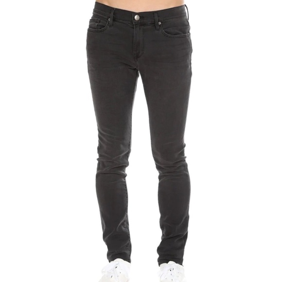 Frame L’Homme Skinny Black Jeans - Picture 1 of 12